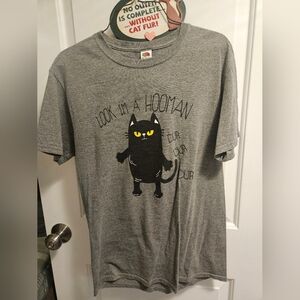 Black Cat Kitty Cute I'm a Hooman Tee
